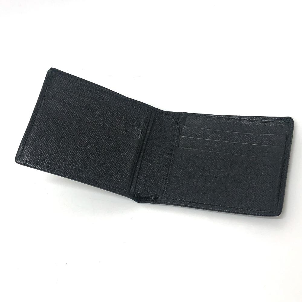 BVLGARI logo Short wallet, Wallet, Compact wallet Folded wallet  Black