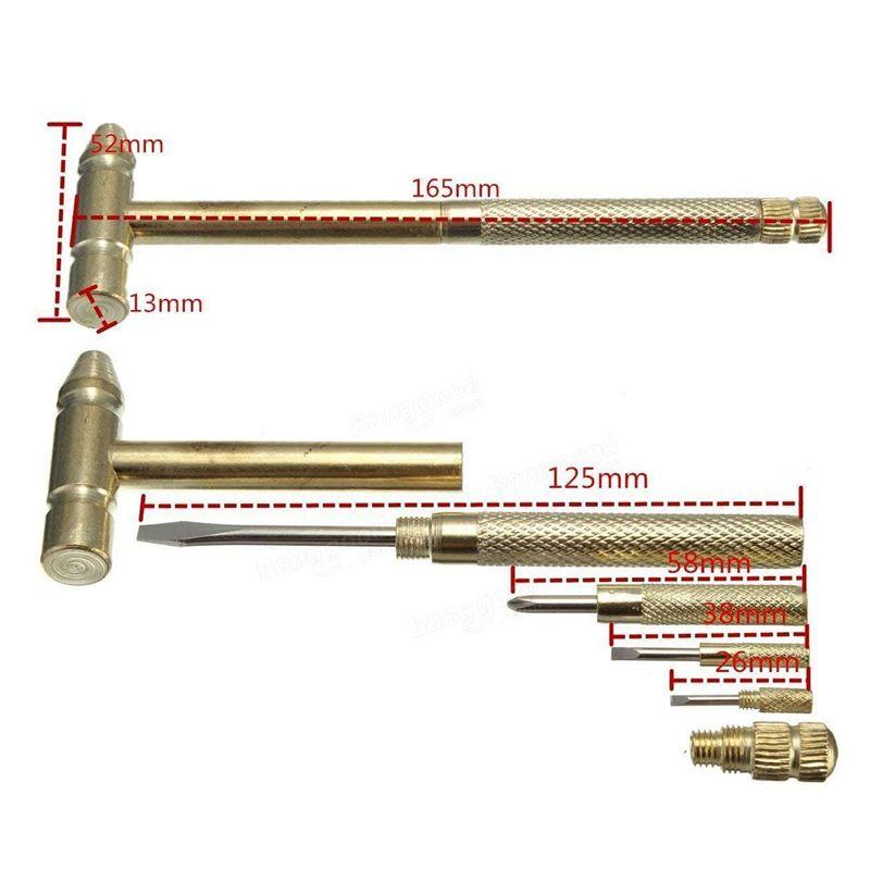 ABUL-3X Mini Multi-Function Small Hammer, Small Hammer, Small Hammer, 5-In-1 Hammer With Small Screwdriver
