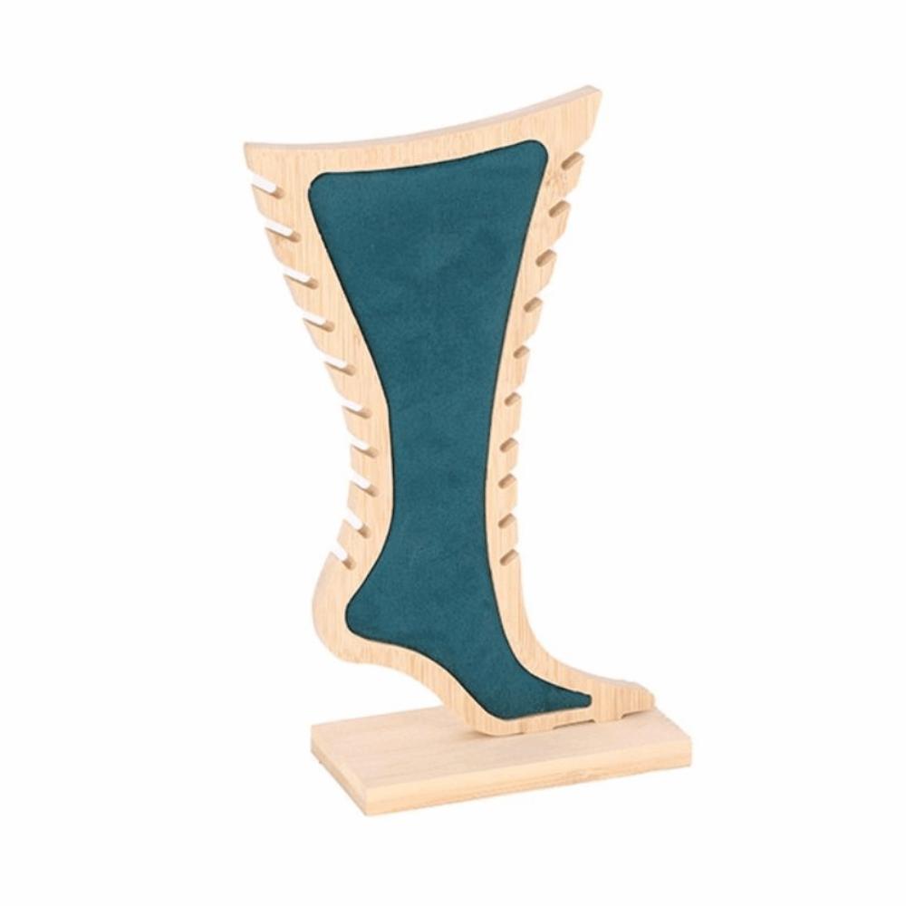 Creative Velvet Wooden Board Holder Storage Jewelry Hanging Stand  Desktop Use