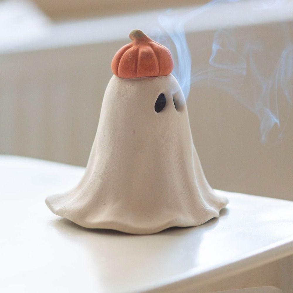 

Censer Ghost Incense Burner Smog Holder Small Pumpkin Waterfall Burner Indoor