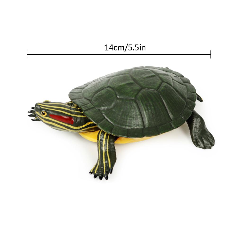 5.5inch Brazilian Red-Eared Slider Turtle Tortoise Animal Toy Action PVC Figure Galapagos Tortoise Giant Tortoise Turtle Figure