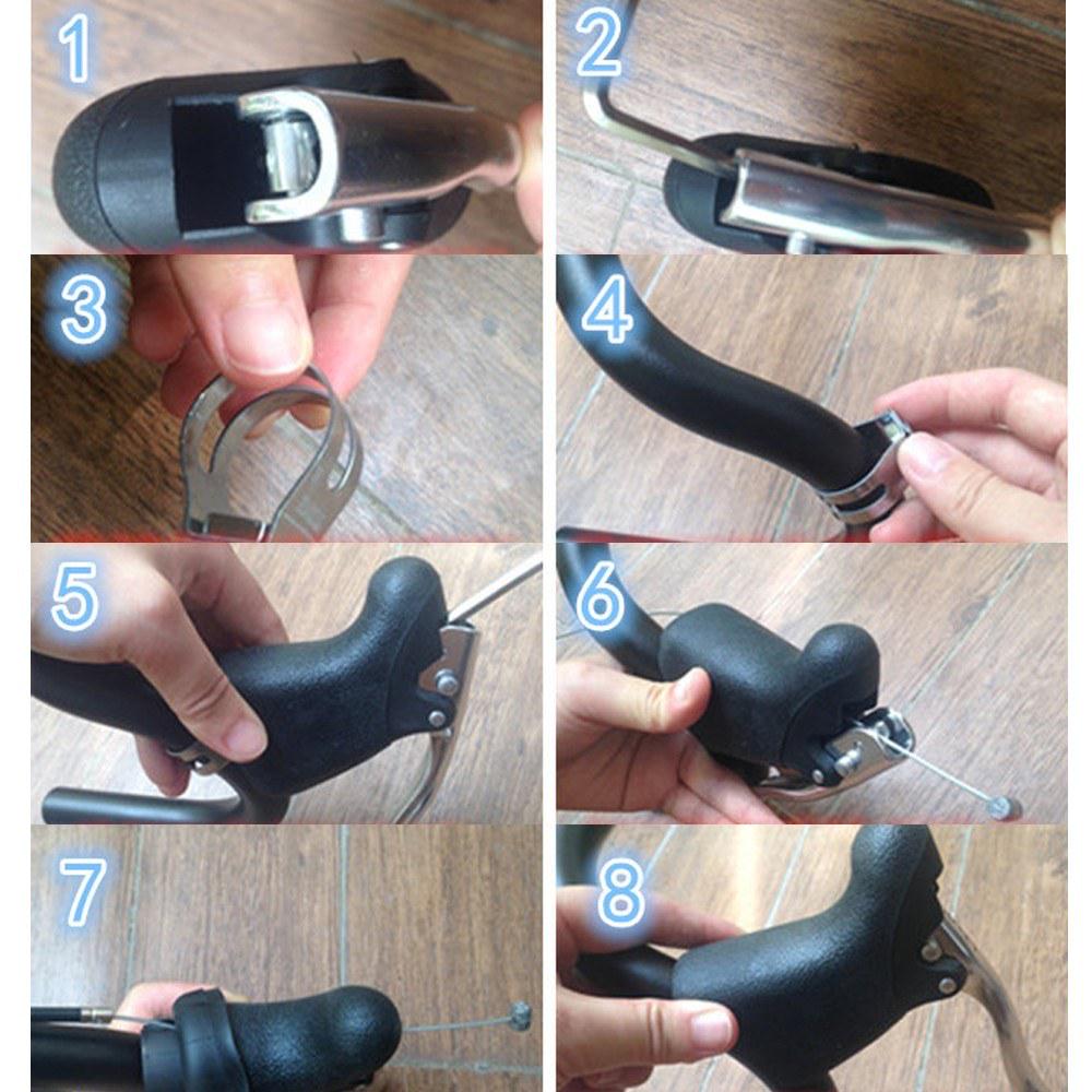 Paire De Leviers De Frein Vélo Course - Alliage Aluminium - Antidérapant - Drop Bar