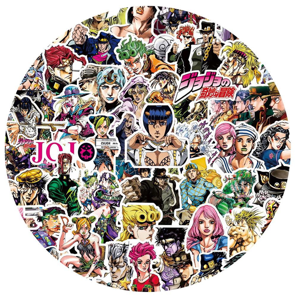 10/30/80 Stück JoJo's Bizarre Adventure Cartoon Aufkleber Stardust Crusaders Decal DIY Laptop Journal Notizbuch Klassischer Anime Aufkleber
