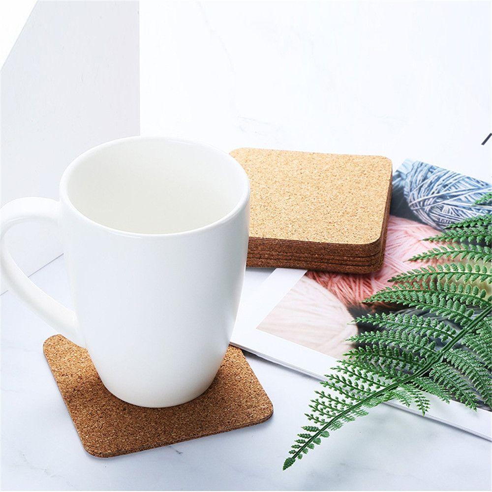 Heat Resisten Absorbent Coaster Drink Coasters Cup Mat Cup Mat Pad Cup Costers Wooden Cup Mat