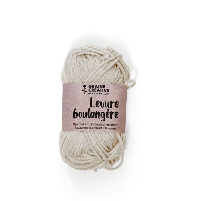 Fil de coton Amigurumi Beige Levure boulangère