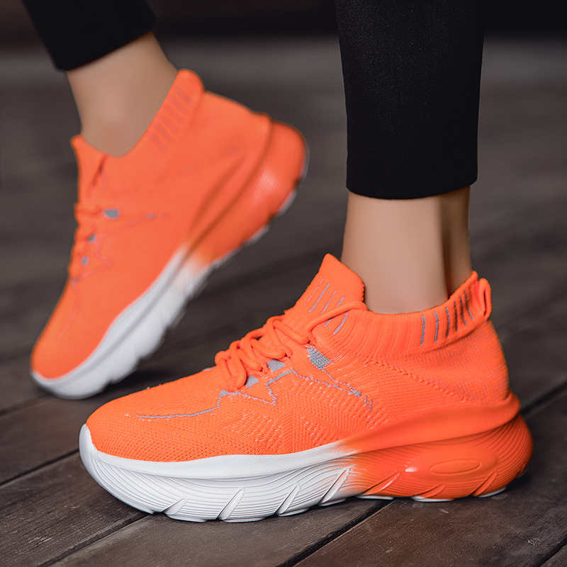 PU Leather Thick-heeled Black Basketball For Women Mary Jane Wemen Shoes Comfortable Woman Sneakers Sports Low Cost Obuv