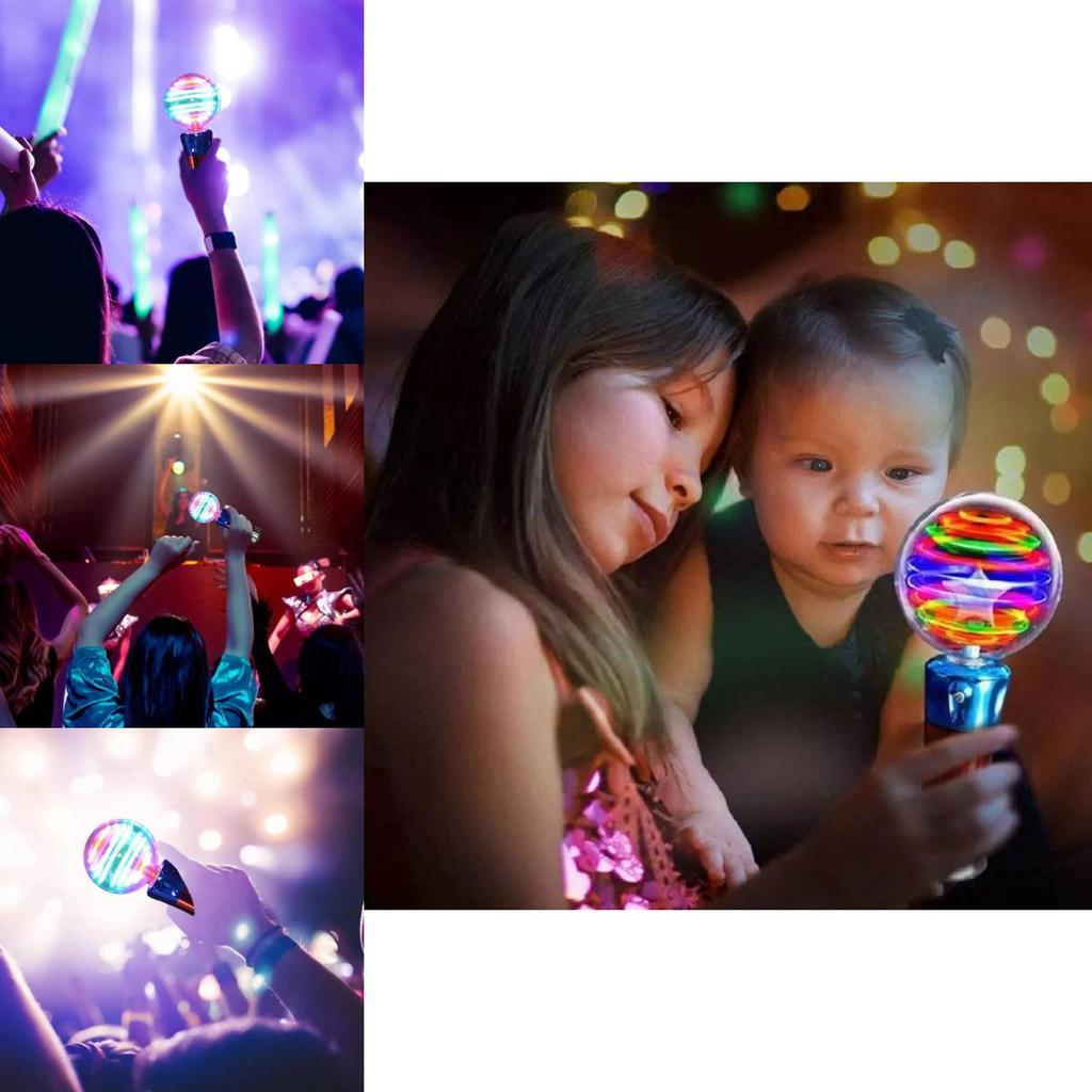 Colorful Glowing Led Light Stick Sphere Perfect For Concerts And Children's Performances