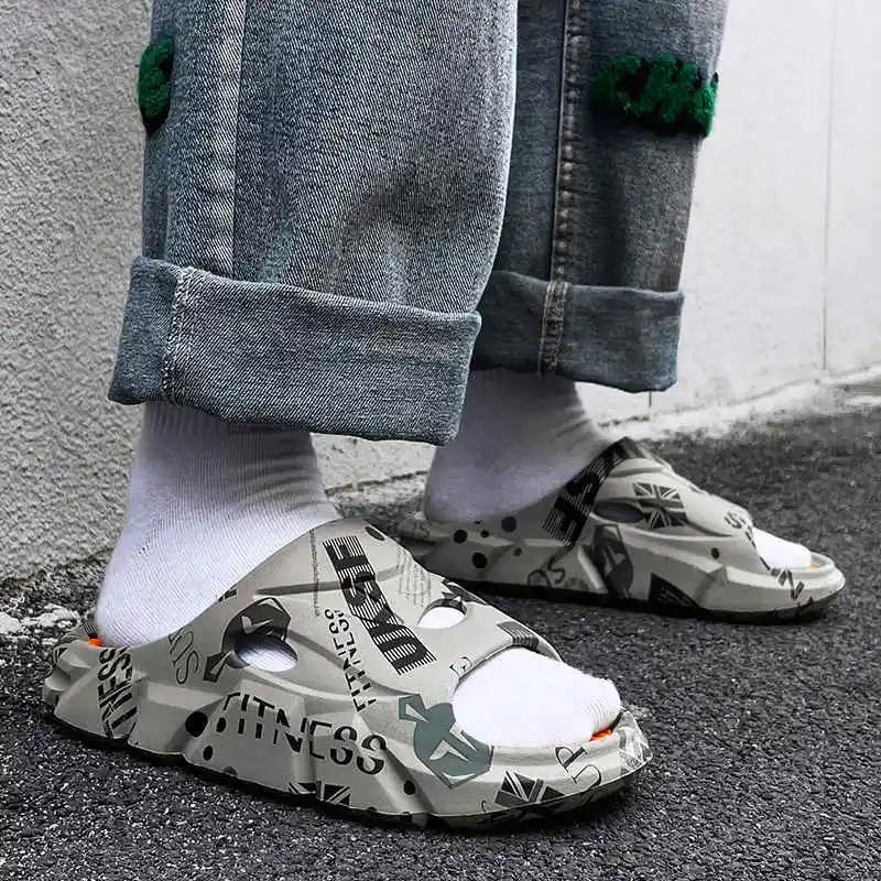 Fashion Snickers Men's Beach Sneakers Trainer Sandals 2025 Height Increase Flip Flops Male-To-Male Boty Summer Sneakers For Men Tennis