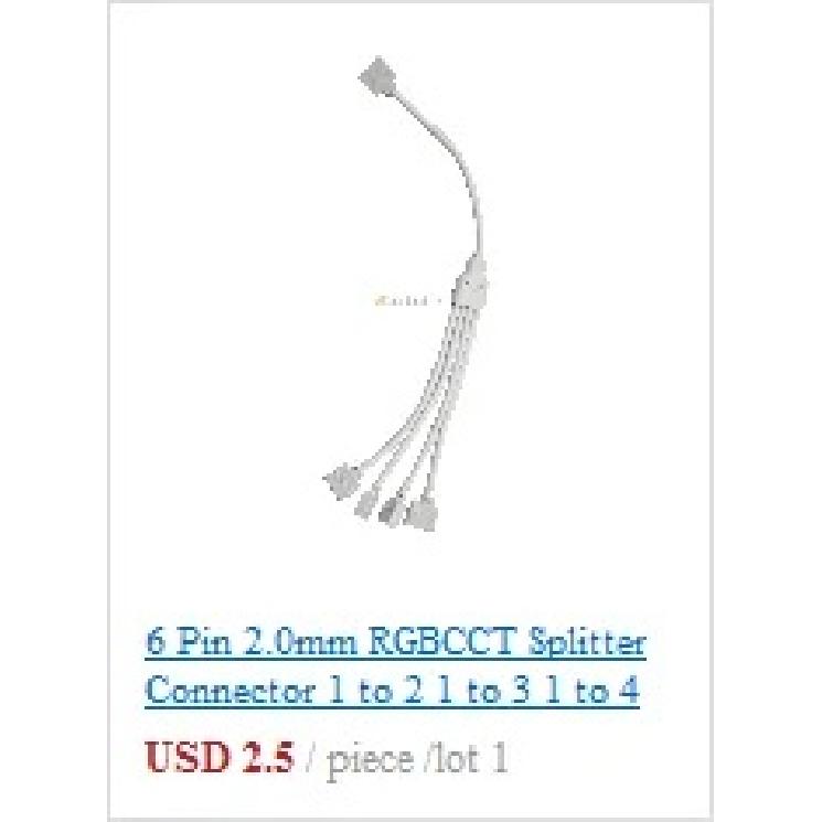 20pcs LED Strip Connector 2/3/4/5/6pin Electric Wire Connector For 5050 RGB CCT RGBW LED Strip Lights To Wire Connection Use