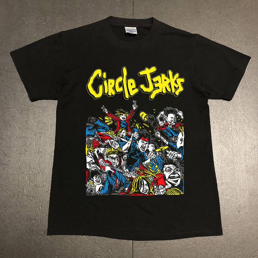 Hot Circle Jerks Band Live in Concert Black S to 5XL Tee Shirt SN890 S