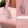 2Pcs Soft Summer Color Cards Color Analysis Template Cards Palette Portable Acrylic Color Analysis Template Guide with Chain