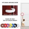 1 pièce Butée de porte en mousse souple de couleur unie Protection de sécurité pour enfants Protection des doigts Pince de porte de sécurité pour bébé Sécurité de chambre à coucher à domicile