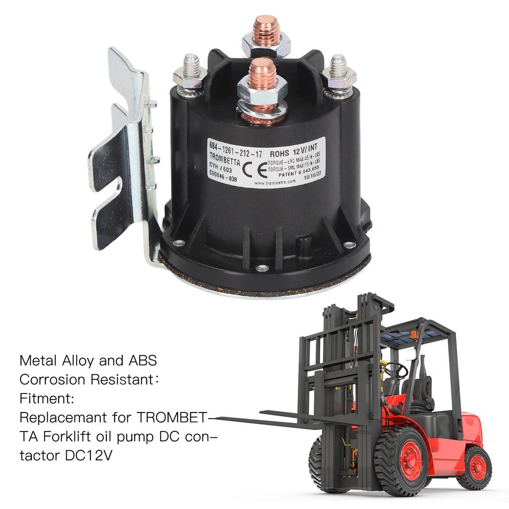 Contactor pentru pompă electrică de ulei Putere mică sensibilă 684 1261 212 17 Înlocuitor pentru Contactor pentru stivuitor TROMBETTA DC12V