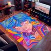 League of Legends Jinx Print Area Rug-Soft,Washable Non-Slip Indoor Mat Office Chairs,Living Room,Home Office Decorative Rug