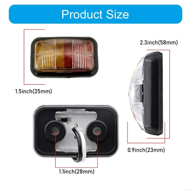 2025 New LED Space Marker Lights 12V to 24V Energy Efficient Side Lamp for Trucks Trailers