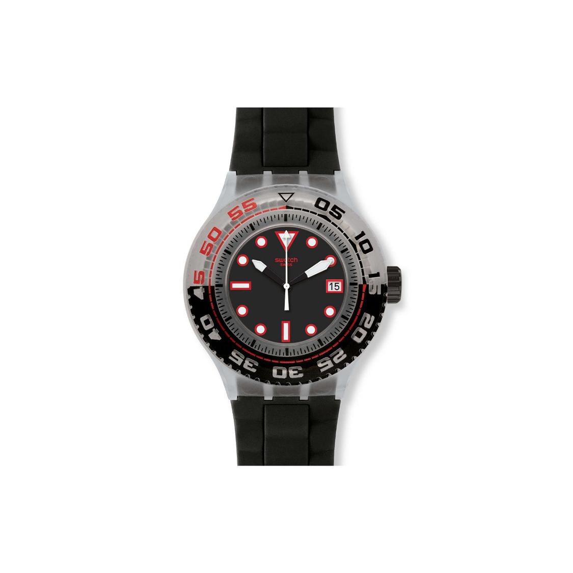 SWATCH Unisex 44mm Black Watch SUUK400 SUUK400 Black