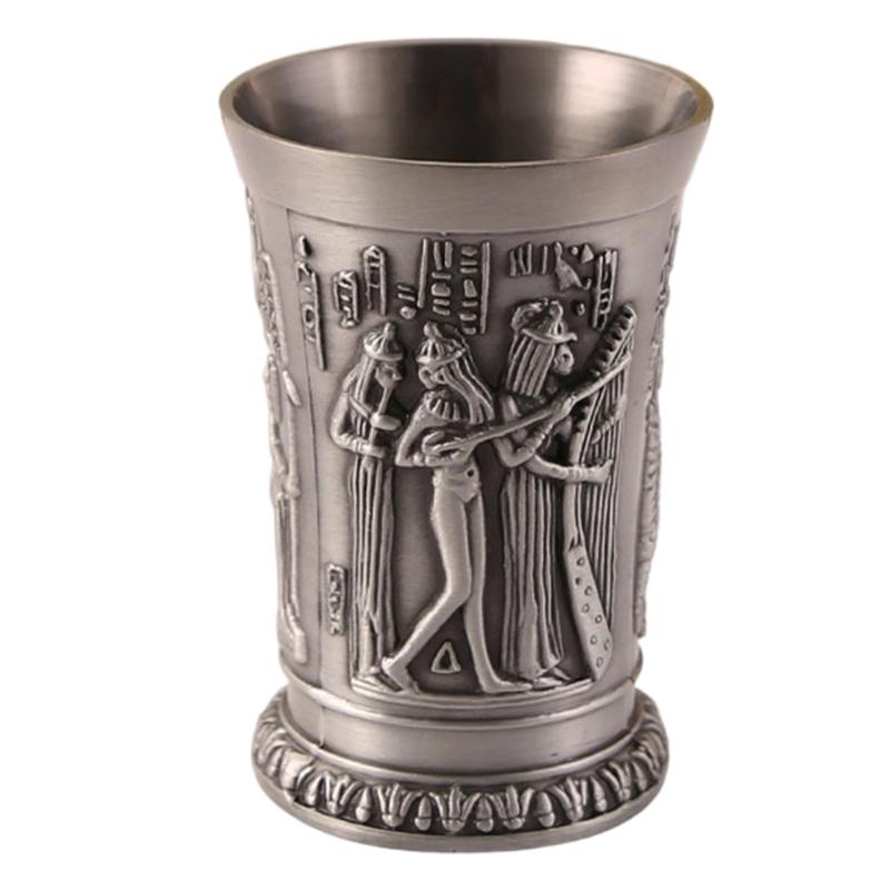 Cocktail Cup Wine Cup Retro Theme Metal Texture Offering Insulation Small Capacity Suitable for Beverages Water