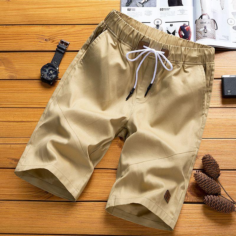 Summer Men 'S Shorts Casual Loose Cropped Trousers Sports Shorts Loose Knit Straight Casual Pants Short Pants