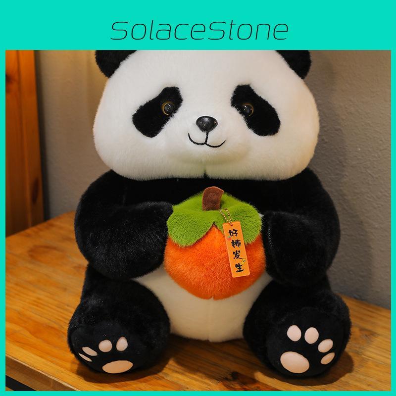 Panda Persimmon Cute Plush Doll Simulation Tourist Souvenir Gift Childrens