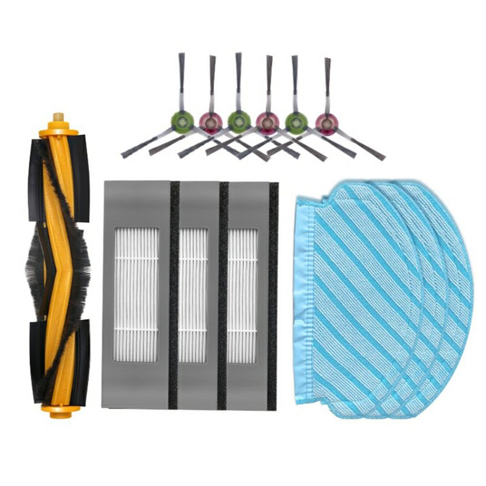 13Pcs Replacement Kit for Ecovacs DEEBOT OZMO 920/950/T5/T8/T9/N7/N8 Main Brush Side Brush Mop Cloth Filter Set