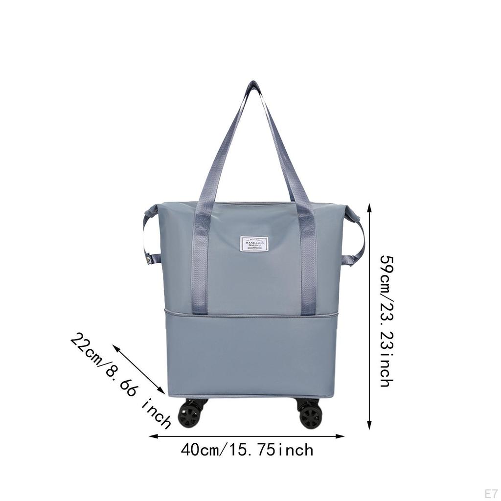 Compact Travel Duffel Bag with Wheels for Easy Transport