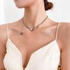 Women's Light Luxury Washable Titanium Steel Hip Hop Clavicle Necklace - Trendy Cold Style Sweater Chain Accessories