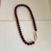 Beaded Necklace Glass Beads Copper 31-40cm Gold Plated Chain Double Toggle Clasp for Fashion Lovers Party Jewelry