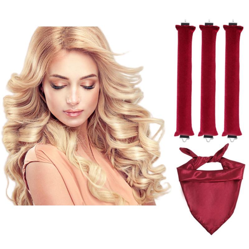 Heat-Free Curling Iron: Effortless Big Wave Curler for European & American Styles