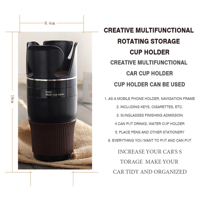 Plastic Car Bottle Drinks Holders Car Cup Holder Coins Keys Organizer Box Stowing Tidying Case Styling Car Interior
