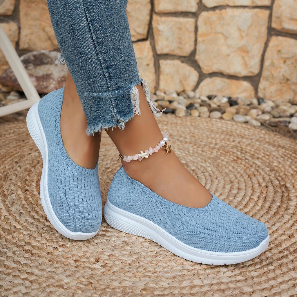 Fashion Women's 2025 Summer New Shallow Mouth Flat Bottom Women's Casual Single Shoes Large Size Ultra Light Women's Shoes Sale