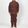 Men's Fire-Resistant Cowhide Welding Suit: Heat-Insulating, Spark-Proof Leather Workwear for Arc Welding.