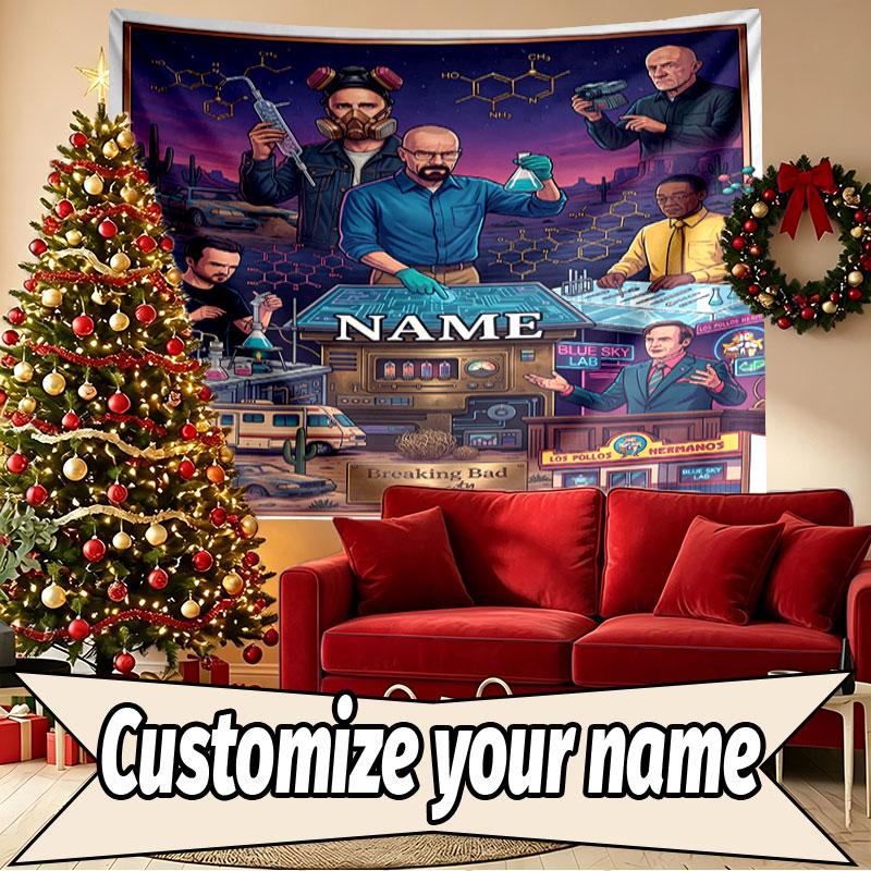 Custom Name Personalized Grand Theft Auto Print Tapestry, Wall Art Decor, Bedroom, Dorm, Apartment, LivingRoom, Party Backdrop, Gift for Birthday