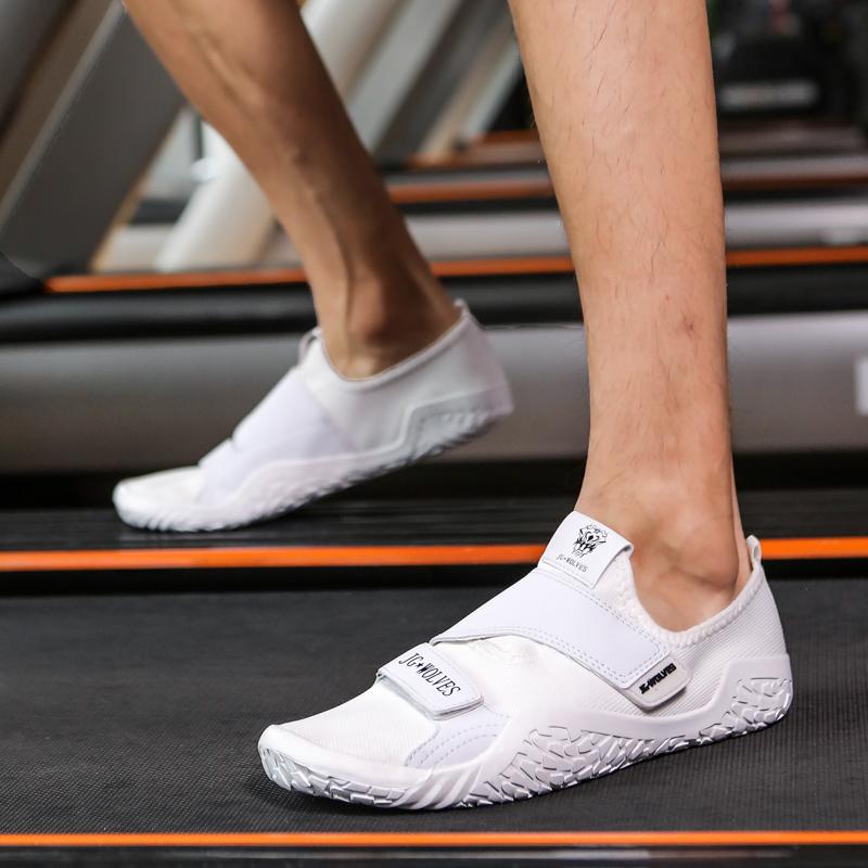 Women Light Elastic Training Shoes Men's Weightlifting Squat Shoes Barefoot Gym Fitness Sneakers Casual Sports Shoes Non-slip