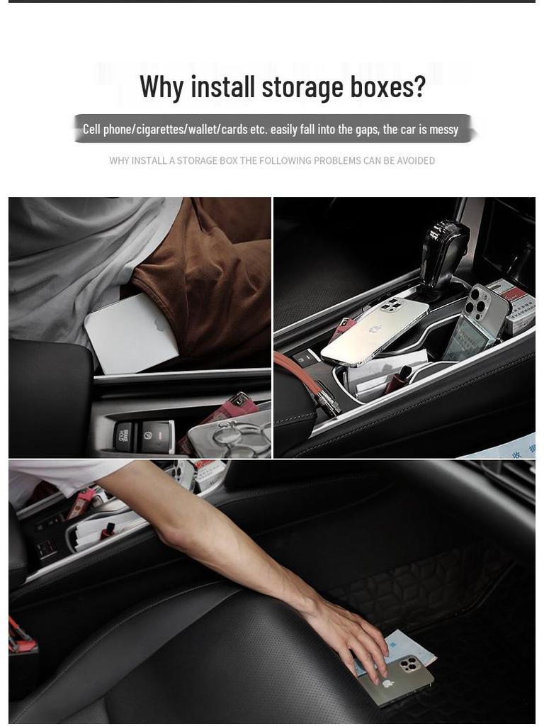 Feifan Car Seat Gap Storage Box for R7/F7/MARVEL/R - Interior Car Organizer