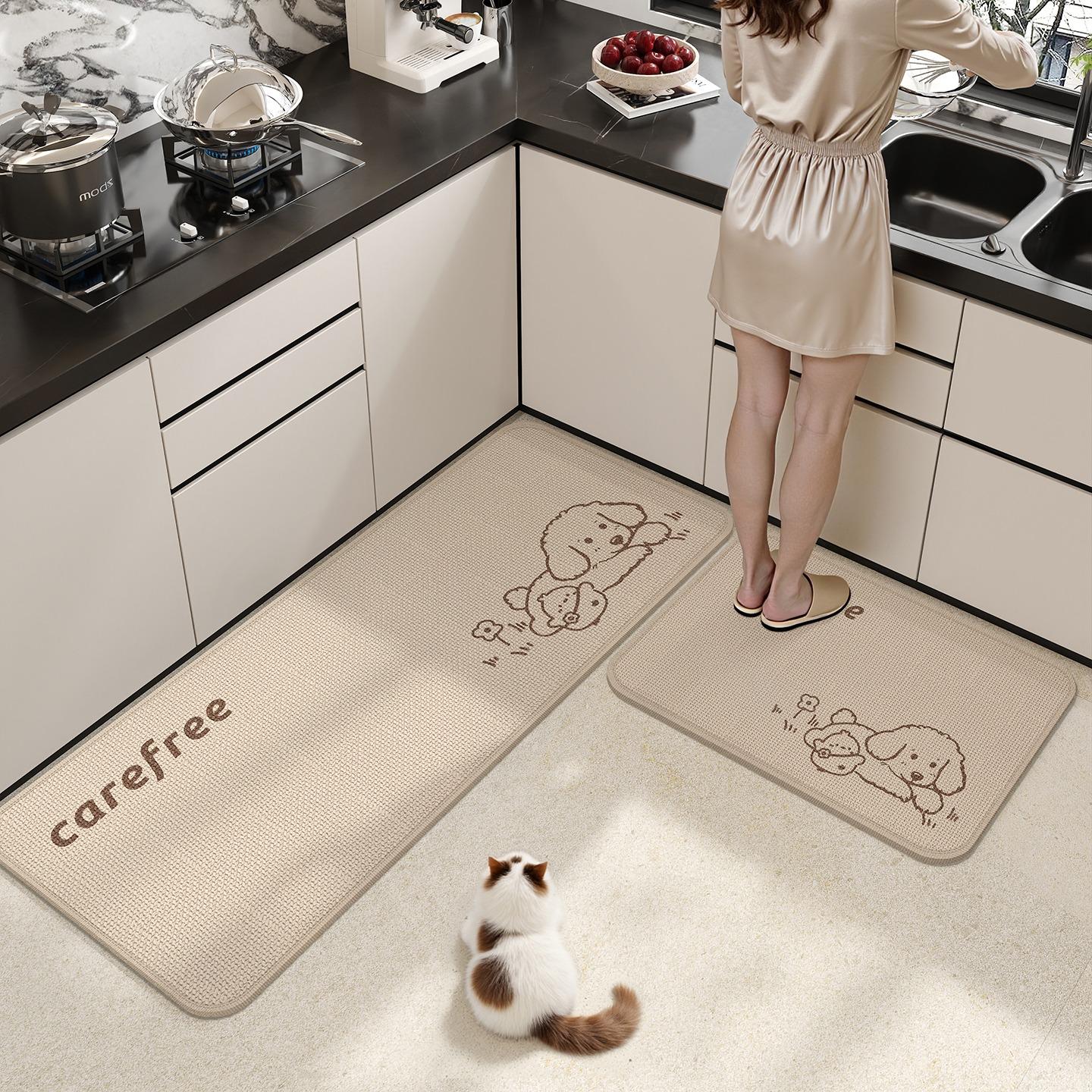 

Коврик для кухонного пола Нескользящие коврики для ног Ковровая дорожка Длинный ковер Износостойкие ковры Минималистичные ковры для домашнего декора 1pc 50x80cm