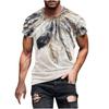 3D Digital Printing T-Shirt Teen Men's Short Sleeve Top Versatile Breathable