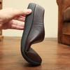 Winter neues Zuhause Herren Baumwollschuhe rutschfeste weiche Sohle Lederoberfläche wasserdichte Herrenschuhe Indoor warme Samt Baumwollpantoffeln