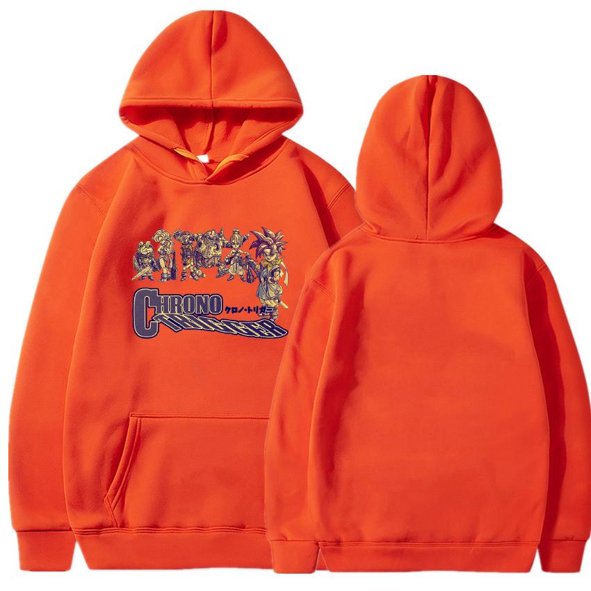 Chrono Trigger Printed Pullover Hoodies Sweatshirts  unisex Warrior with Sword Casual colorful Hooded Harajuku Oversized Hoodie