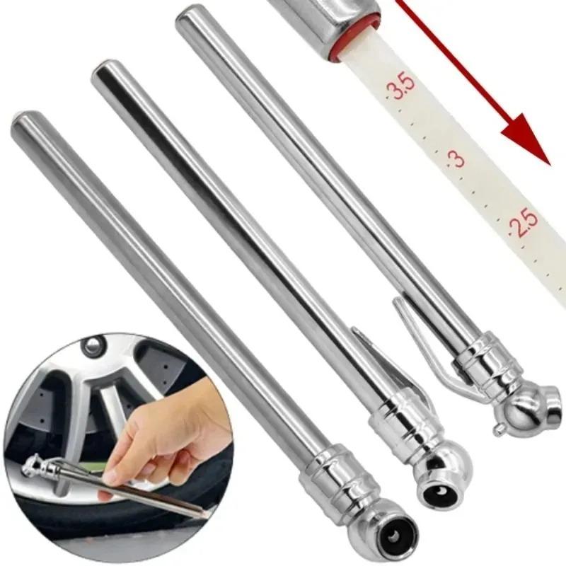 1-3Pcs Stainless Steel Pen Shaped Car Vehicle Tire Air Pressure Test Meter Gauge Universal Car Tire Pressure Gauge Barometer