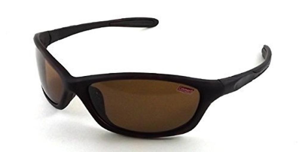 Coleman Sports Polarized UV Plastic for and Driving Sunglasses, Lenses, Protection, Unisex, Frame, CM-4005-2 (Brown Smoke), Sports, Outdoors,