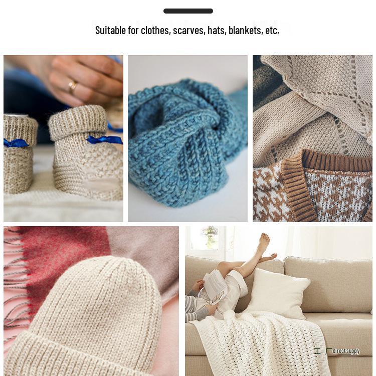 Double-Ended Crochet & Knitting Tool Set: Fine Hooks for Sweaters, Hats, Slippers, Bags