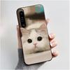 Cute Case For Sony Xperia 1 IV V II III Capa Coque Printing Shell Protective Cover Soft Silicone Cartoon Black Casing Fundas