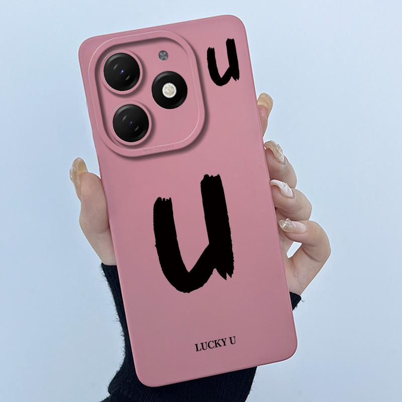 

Для Tecno Spark 20 Pro 20C Чехол Счастливыми Буквами Ударопрочная Задняя Крышка Для Tecno Spark20 20Pro KJ5 KJ6 KJ8 Жидкий Силикон Funda Tecno Spark 20 Pro 5G