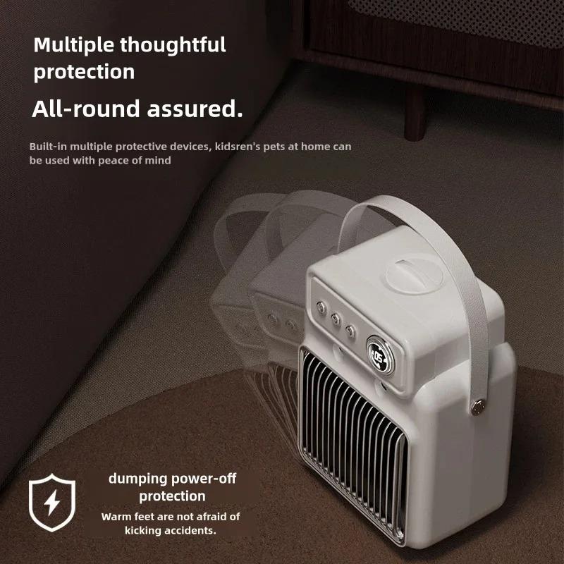 Electric Desktop Heater With Humidification Function Three-speed Adjustment 2 In 1 Intelligent Humidified Heater For Home Office