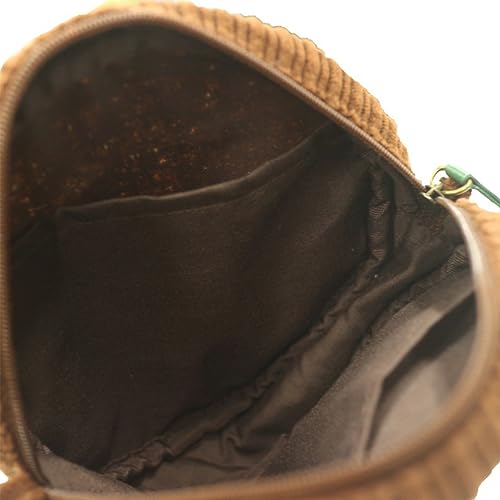 Marushin Pouch (Large) Studio Ghibli "My Neighbor Totoro" Log, Corduroy, and Cork Design, Perfect As a Gift for Birthdays, Makeup, Cosmetics, or Small