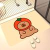 Cartoon Capybara Hippo Entrance Door Mat Nordic Style Bedroom Living Room Doormat Home Balcony Anti-Slip Modern Home Decor