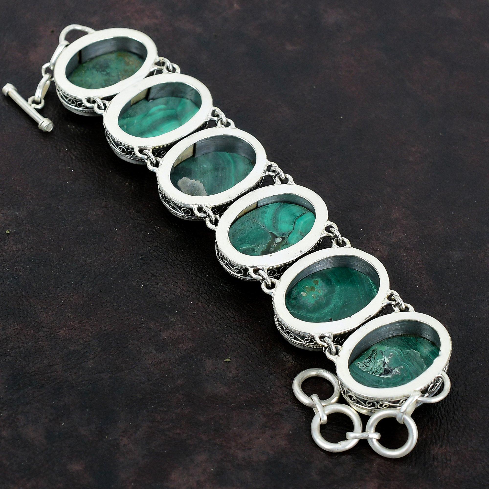 Браслет из малахита — фото 5