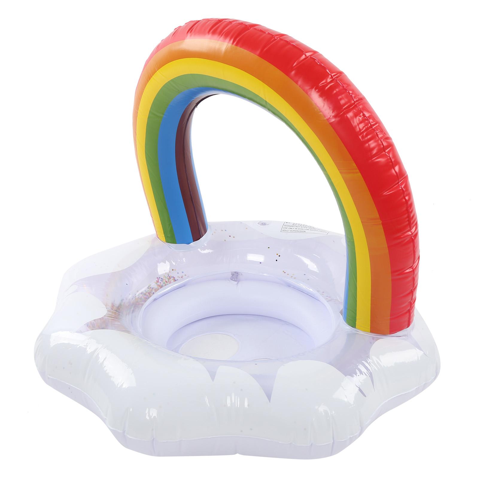 Детский поплавок для плавания Радужный надувной детский плавательный круг с безопасным поплавком