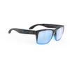 Sonnenbrille Spinhawk Black Fade Crystal Azur Laser Ice Lens 60mm Steg 17mm Bügel 133mm [RUDYPROJECT] Glänzend/Multi SP316842-0010 Breite Breite Länge
