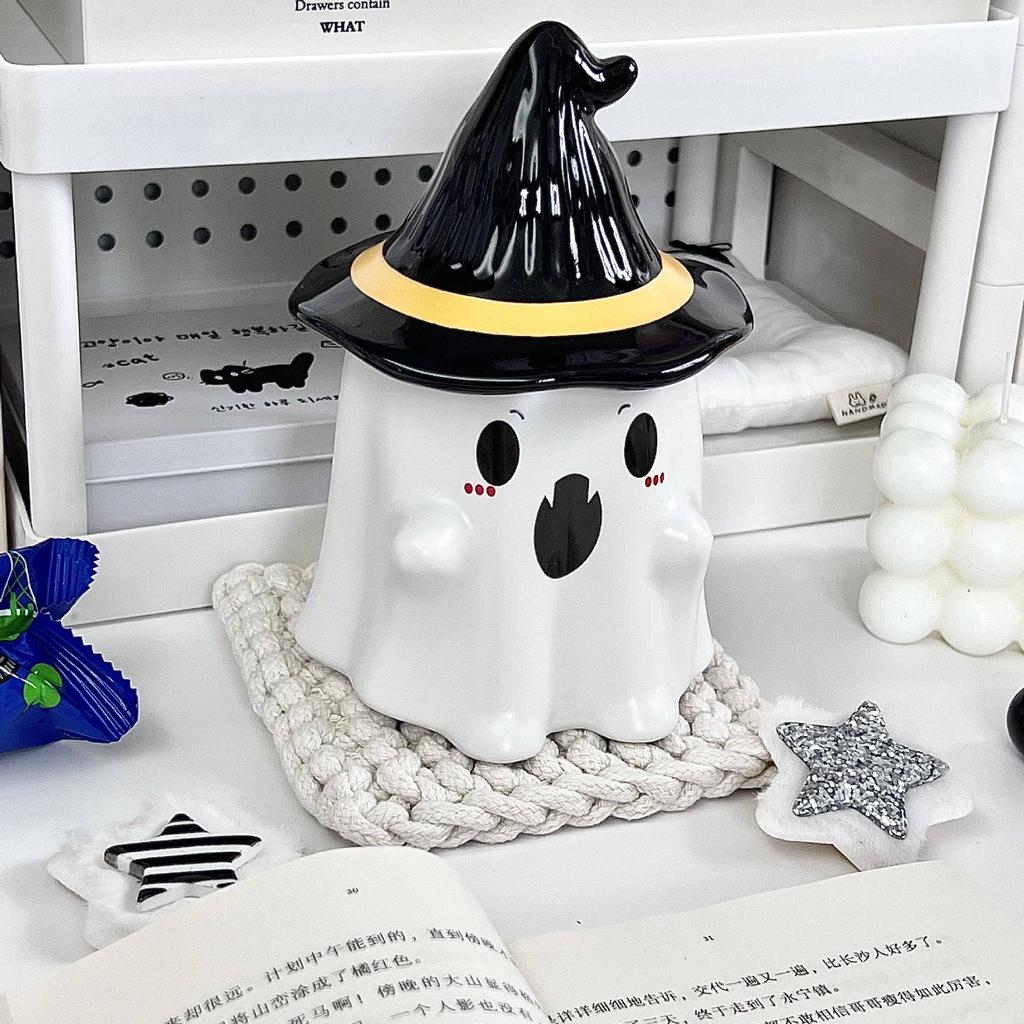 Birthday Gift Creative Quirky Ghost Mug Gift for Boyfriend Girl Gift Practical Ceramic Mug Souvenir Gift Box